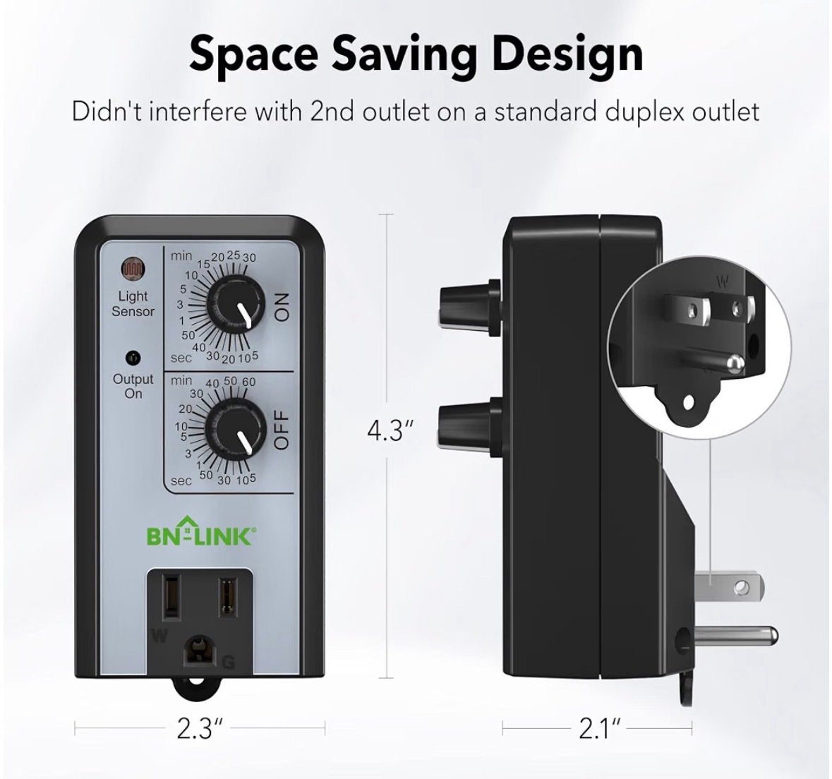 Space saving timer