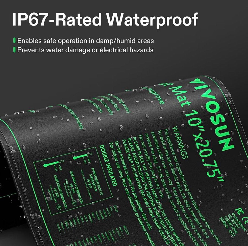 Waterproof heat mat