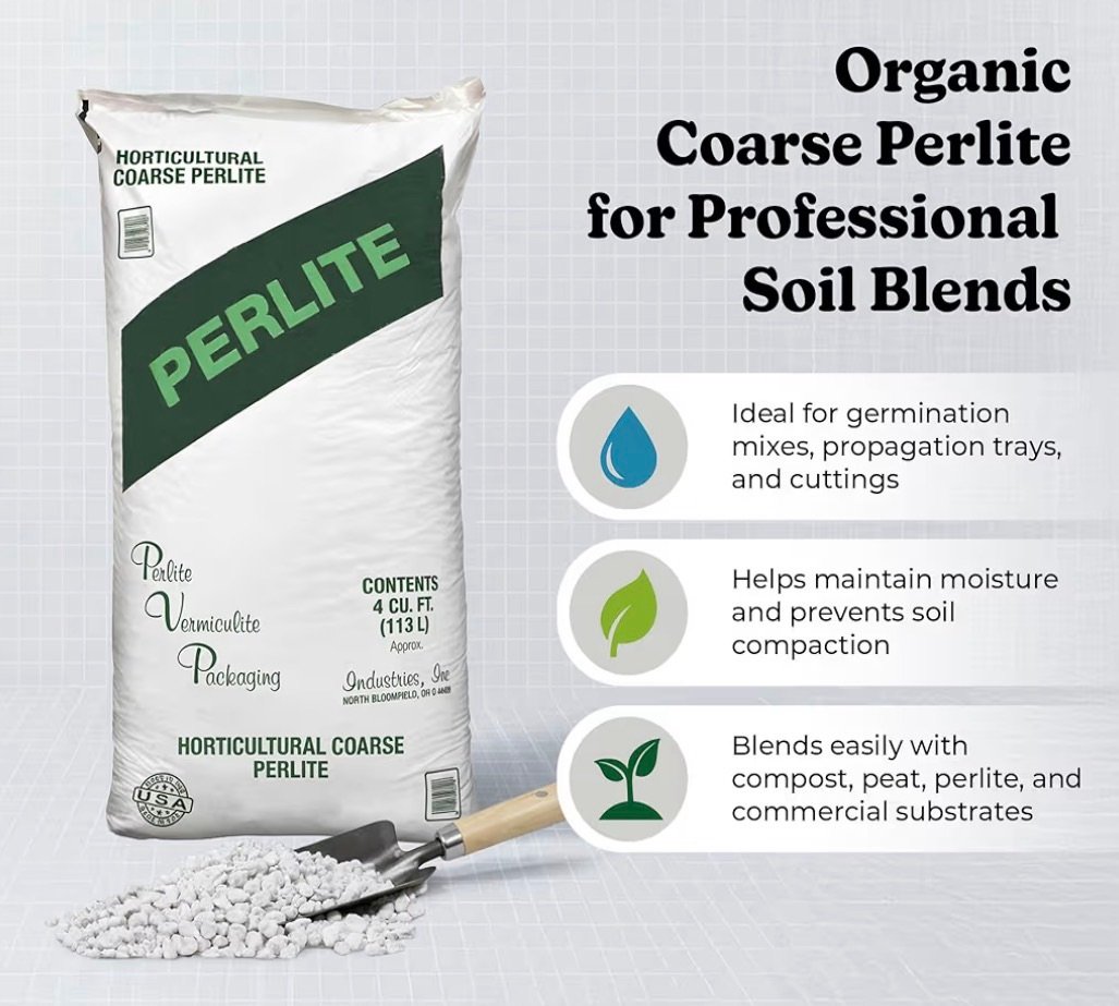 Organic perlite