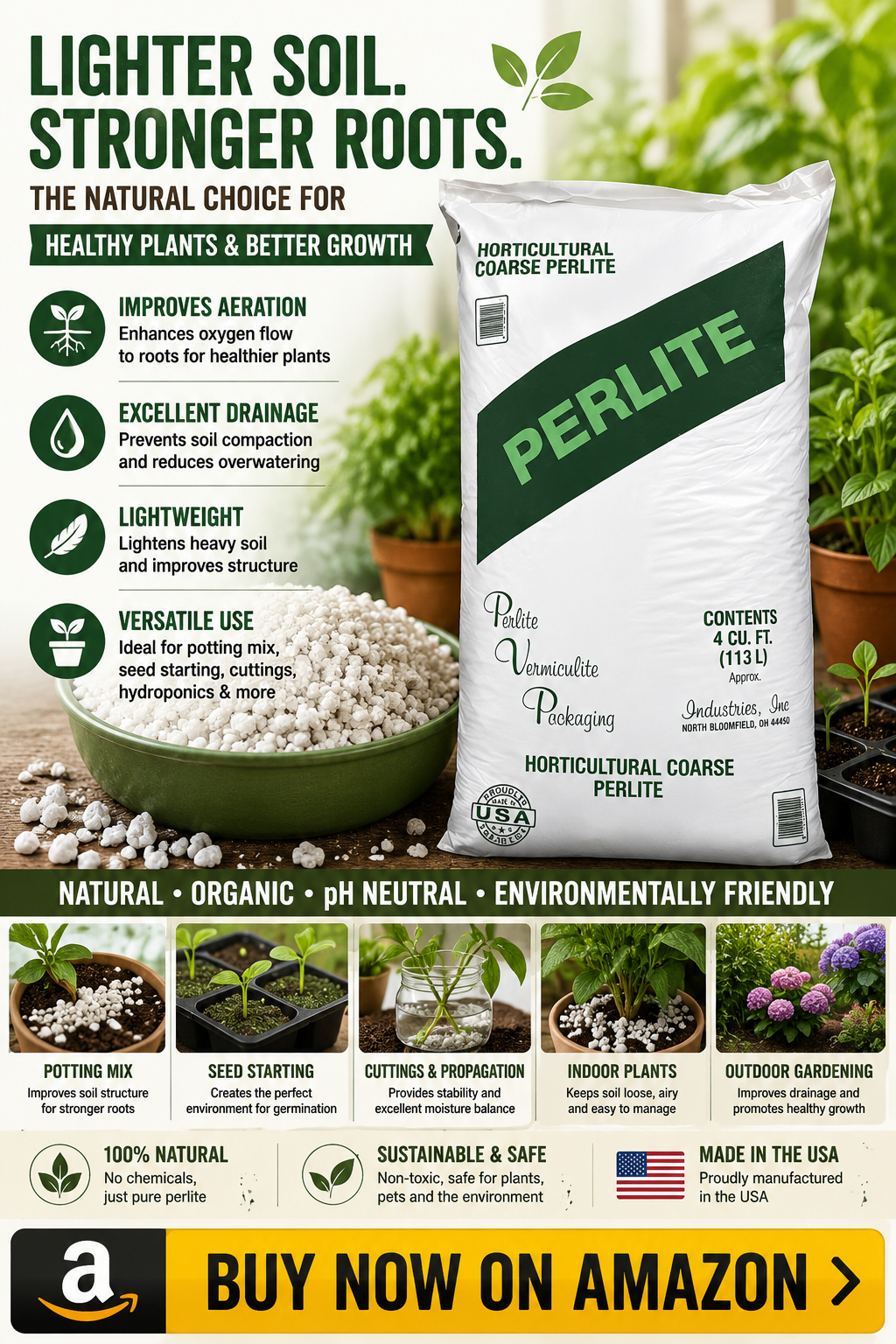 Perlite for propagation