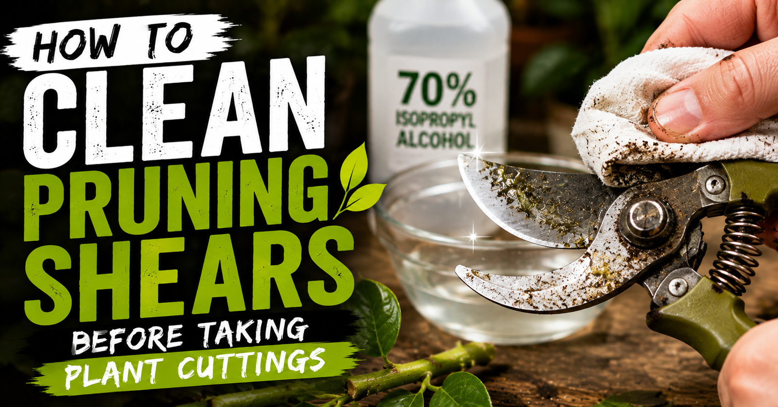 How to Clean Pruning Shears Before Taking Plant Cuttings